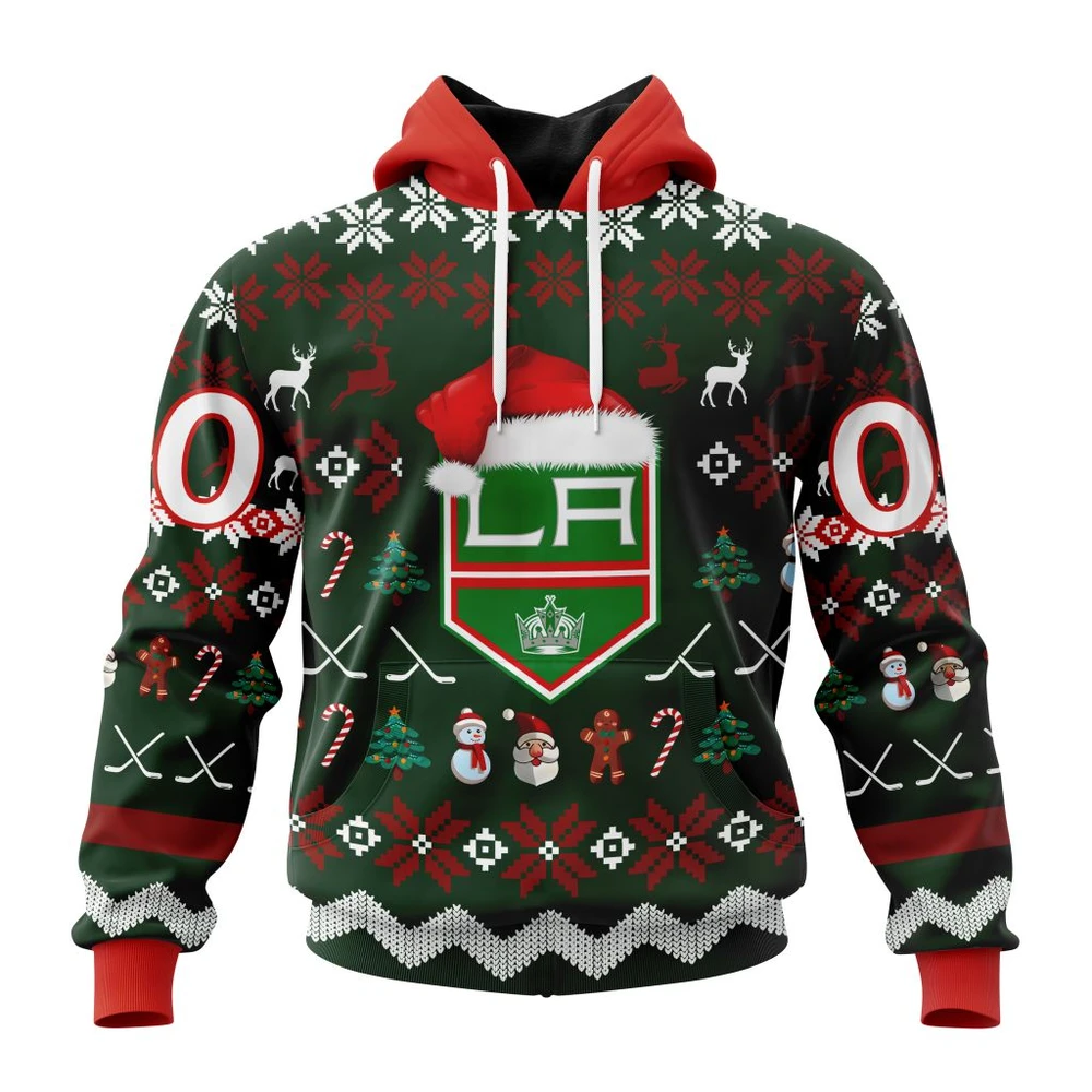 Los Angeles Kings Specialized Unisex Christmas Is Coming All Over Print Hoodie Style 34106