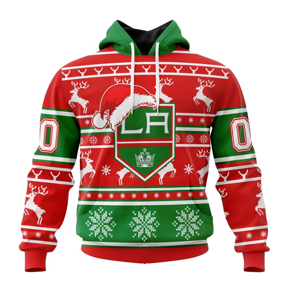 Los Angeles Kings Specialized Unisex Christmas Is Coming All Over Print Hoodie Style 37592