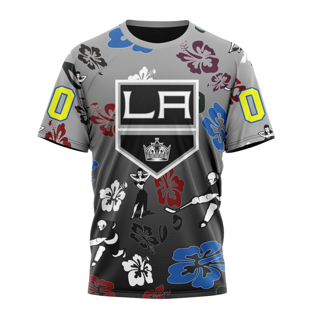 Los Angeles Kings X Hawaii Specialized Design For Hawaiia Personalized Name And Number T-Shirt Oregontrailrvpk Shirt