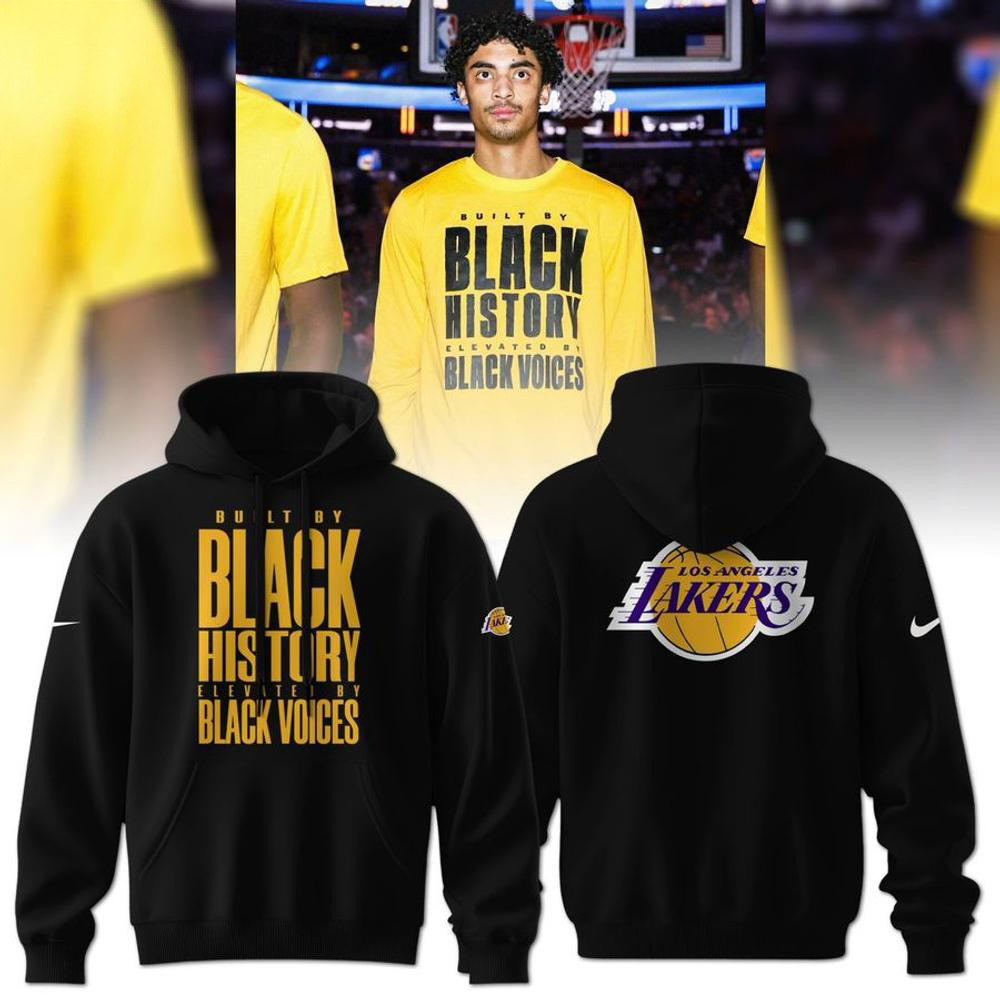 Los Angeles Lakers Black History Month Limited Edition Hoodie Good Gifts For Basketball Lovers