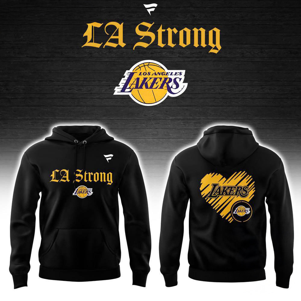 Los Angeles Lakers LA Strong Hoodie Gifts For Basketball Fans