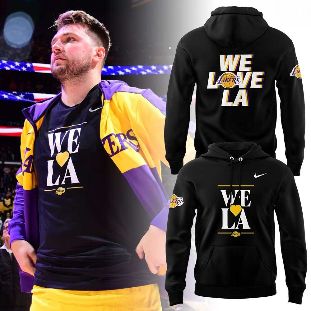 Los Angeles Lakers Luka WE LOVE LA Special Hoodie