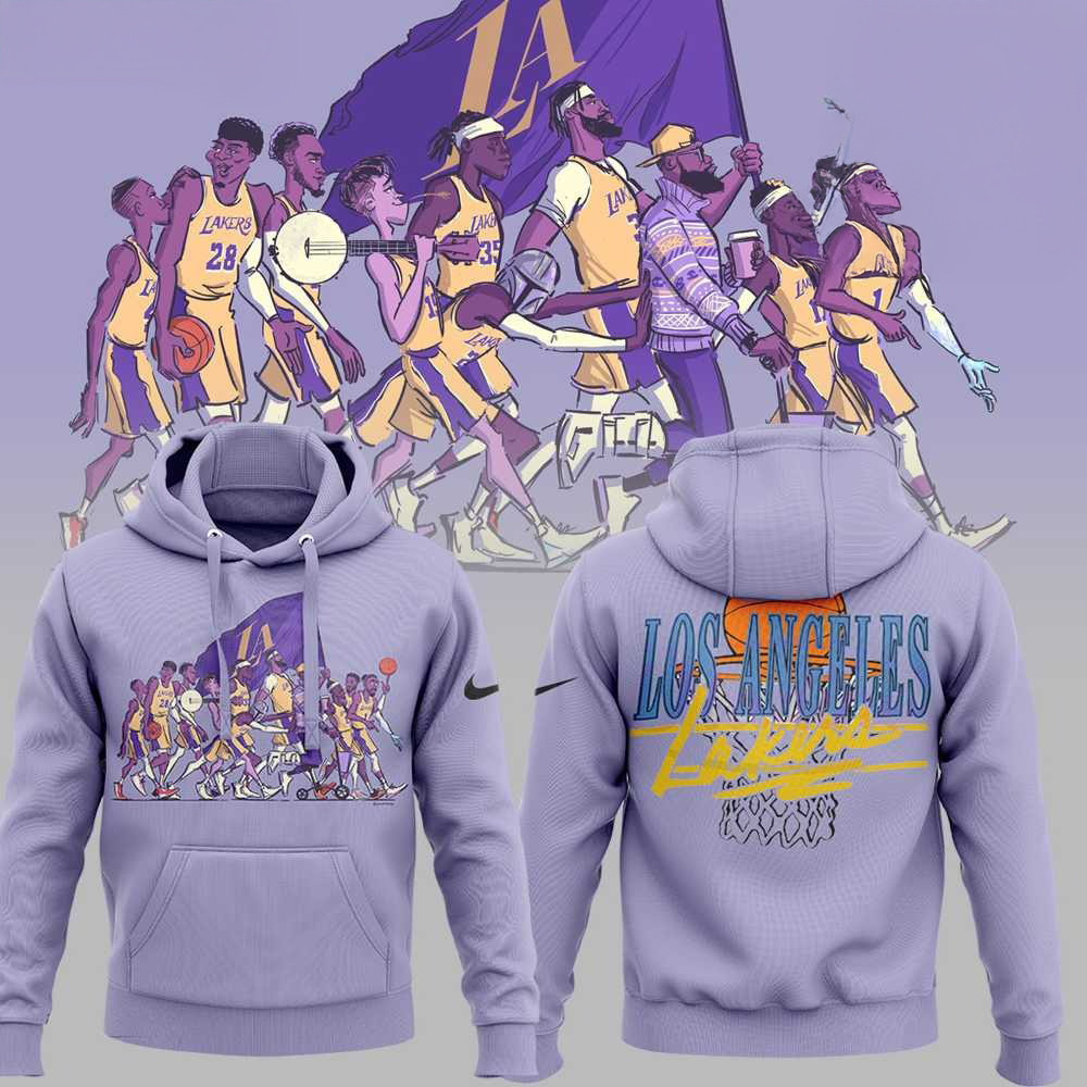 Los Angeles Lakers NBA Hoodie Best Gifts For Basketball Fans