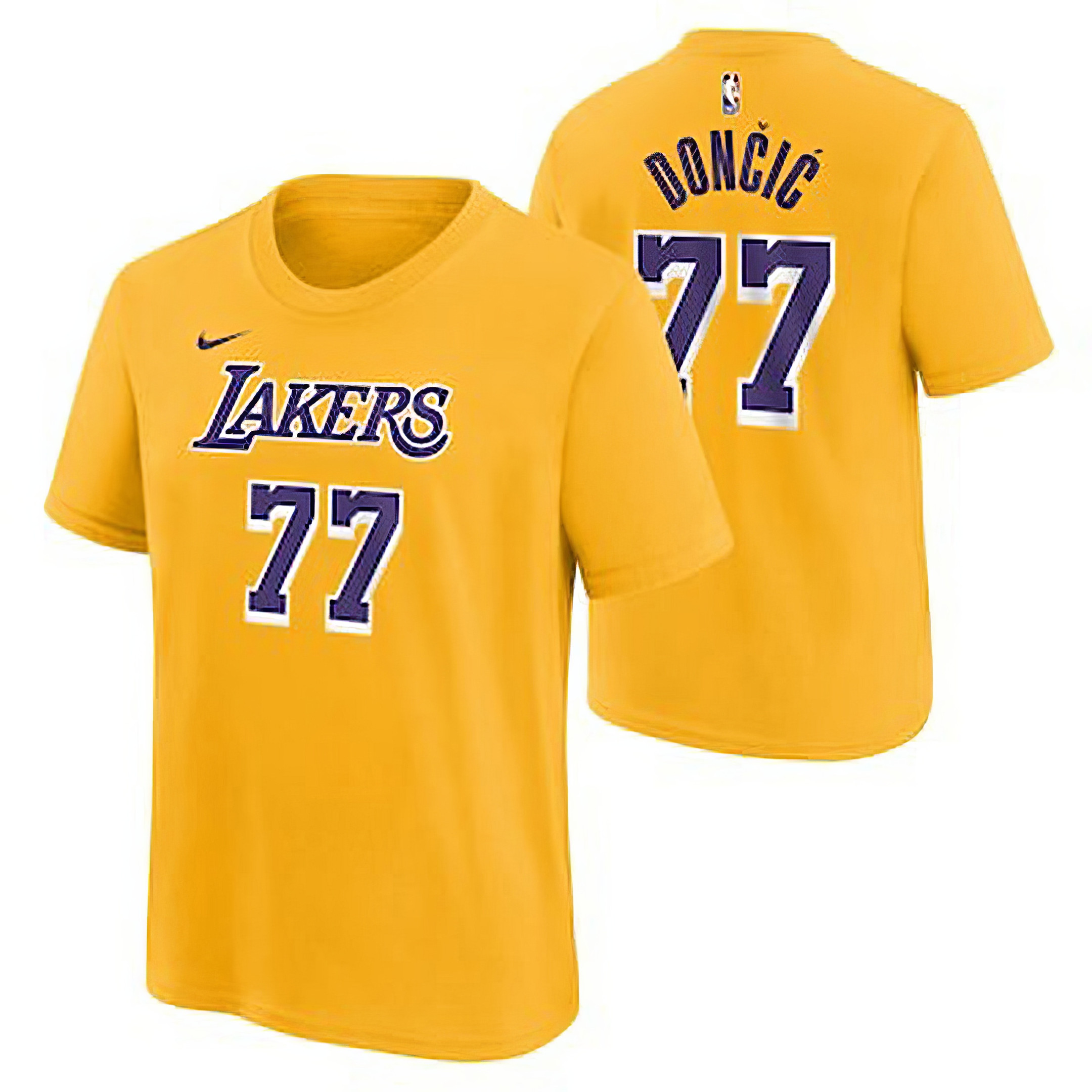 Los Angeles Lakers Nike Icon Name And Number Luka Doncic T-Shirt Perfect Father's Day Gift Oregontrailrvpk Shirt