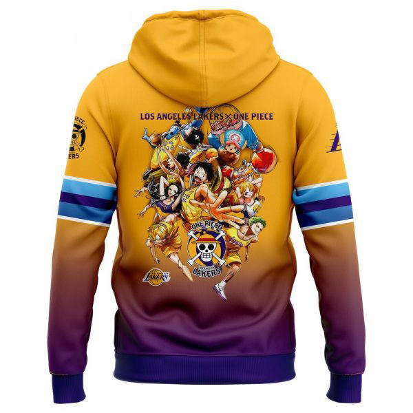 Los Angeles Lakers x One Piece Special Nami Hoodie Gifts For Basketball Fan