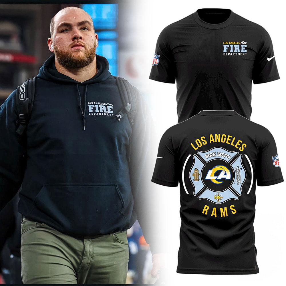 Los Angeles Rams Fire Department Shirt Gifts For Football Lovers Oregontrailrvpk Shirt