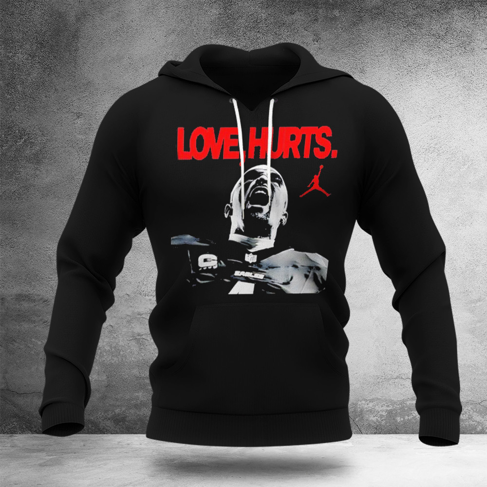 Love Hurts Jordan x Jallen Hurts Philadelphia Eagles Super Bowl LIX Champions Merch