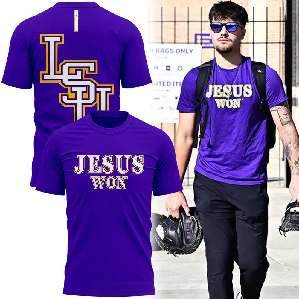 LSU Baseball Jesus Won Special Edition T-Shirt Baseball Team Gift Ideas Oregontrailrvpk Shirt