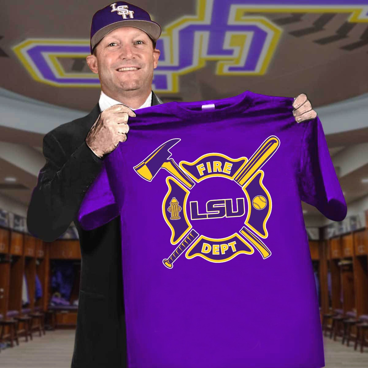 LSU Tigers Firefighters Fire Dept T-Shirt LSU Tigers Baseball Fan Merch Gift Ideas Oregontrailrvpk Shirt