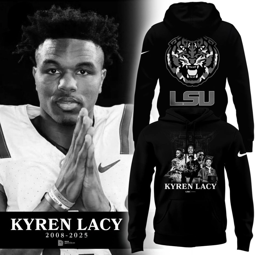 LSU Tigers Thank You Kyren Lacy Special Black Hoodie Football Related Gifts