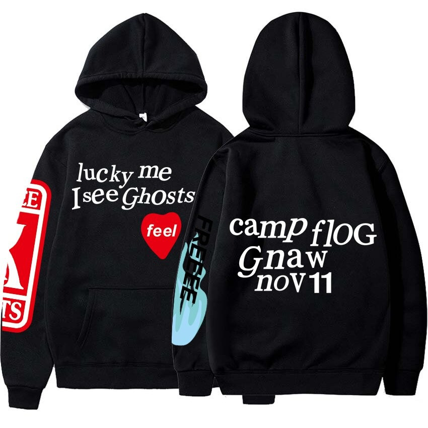 Lucky Me I See Ghosts Hoodie Kanye West Merch Camp Flog Gnaw Nov 11 I See Ghosts Hoodie