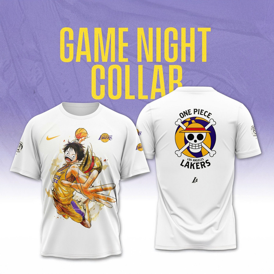 Luffy and the Straw Hat Pirates Joining Lakers Shirt Oregontrailrvpk Shirt
