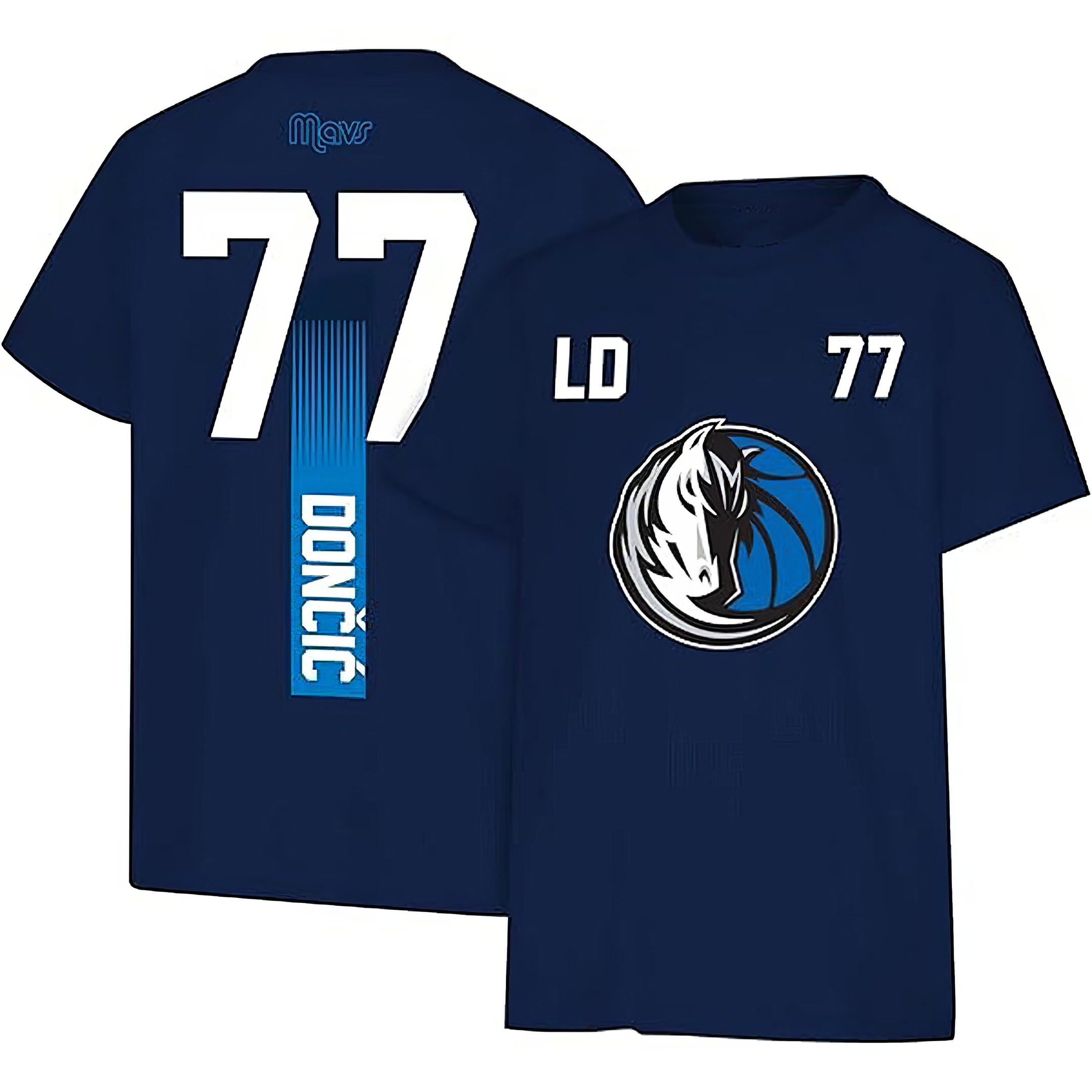 Luka Doncic Dallas Mavericks #77 Blue Player T-Shirt Luka Shirt For Basketball Lovers Oregontrailrvpk Shirt