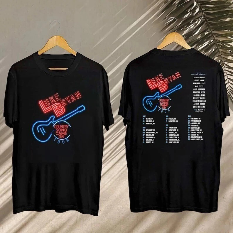 Luke Bryan Country Song Came On Tour 2025 T-Shirt Luke Bryan 2025 Concert T-Shirt Oregontrailrvpk Shirt