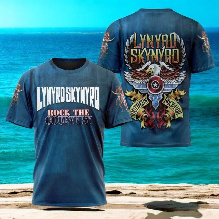 Lynyrd Skynyrd Free Bird 2025 European Tour 3D Shirt Music Lover Gifts For Him Oregontrailrvpk Shirt