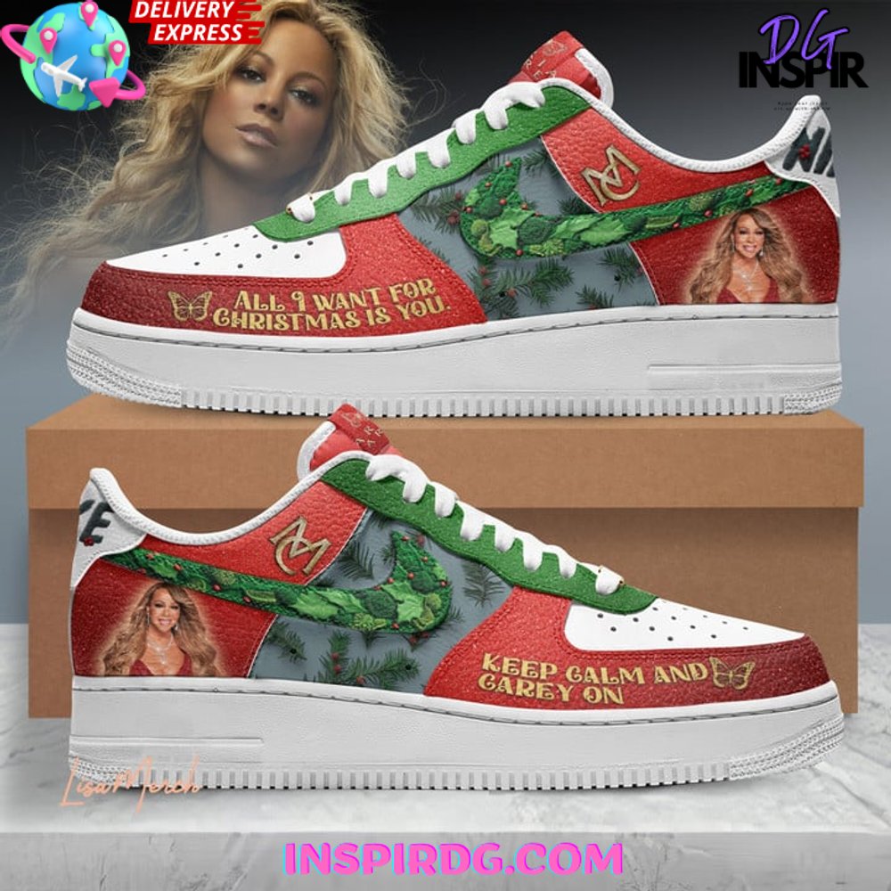 Mariah Carey Christmas Limited Edition Air Force 1