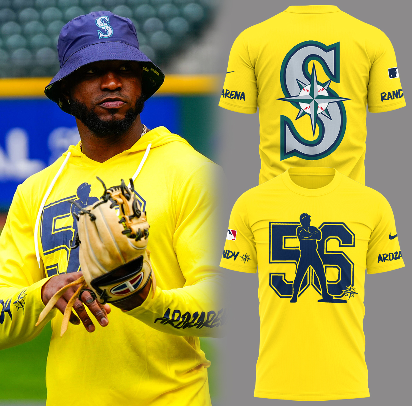 Mariners Baseball 2025 Randy Crossed - ARM Night T-Shirt For Baseball Players Oregontrailrvpk Shirt