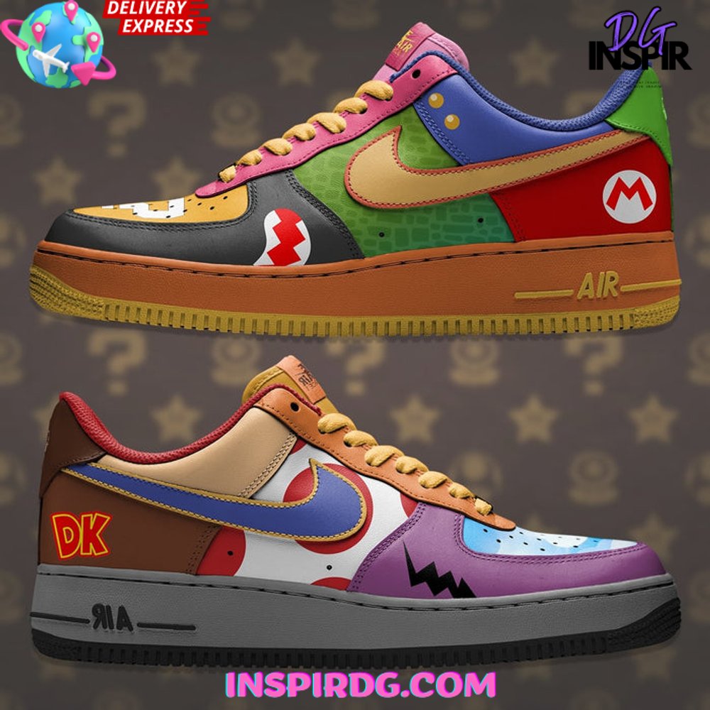 Mario Bros Collage Limited Edition Air Force 1