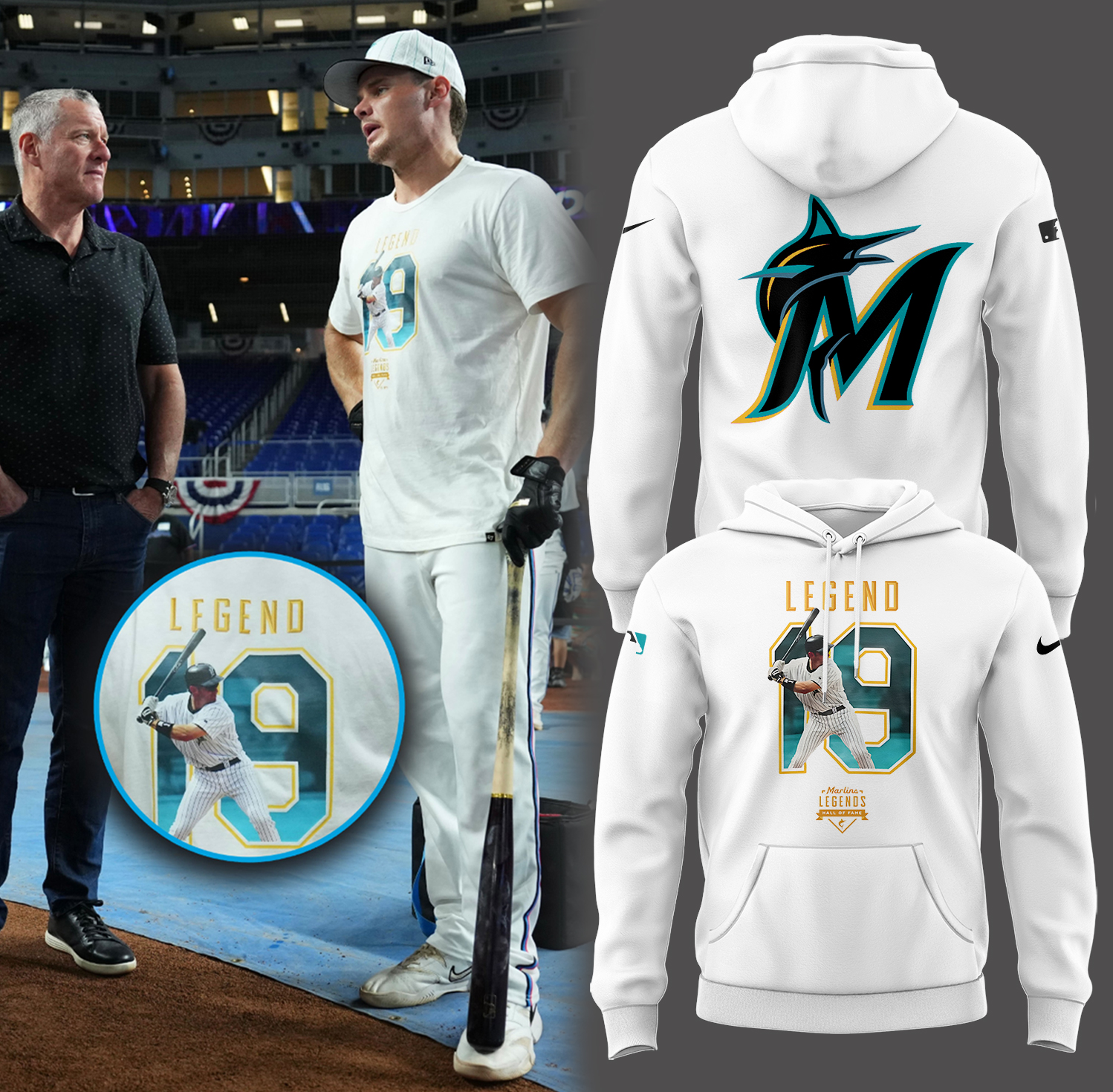 Marlins Baseball 2025 Marlins honoring Jeff Conine Hoodie Unique Baseball Gifts