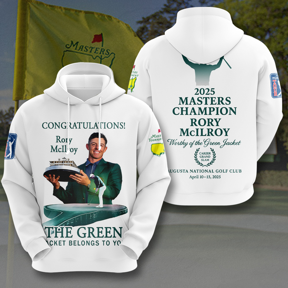 Masters Tournament X Rory Mcilroy 3D Hoodie Golf Gifts For Golfers