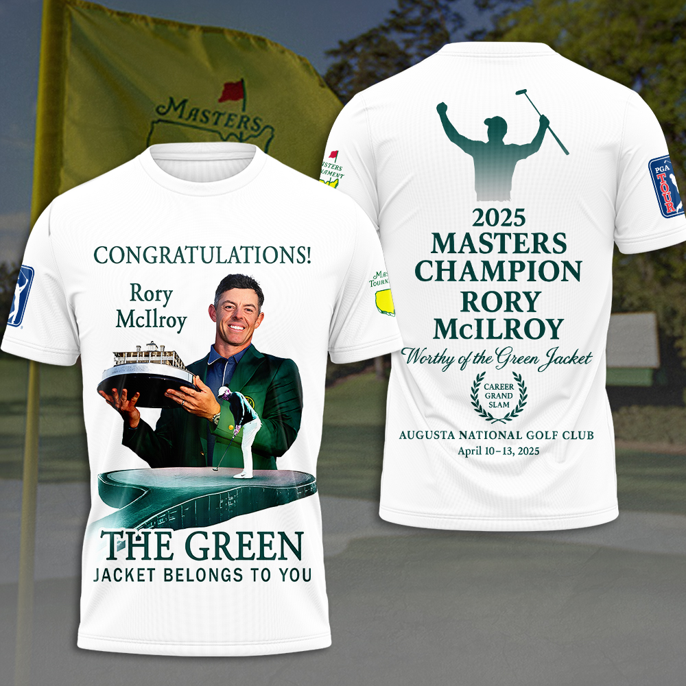 Masters Tournament X Rory Mcilroy 3D T-Shirt Gift For Golfers Oregontrailrvpk Shirt