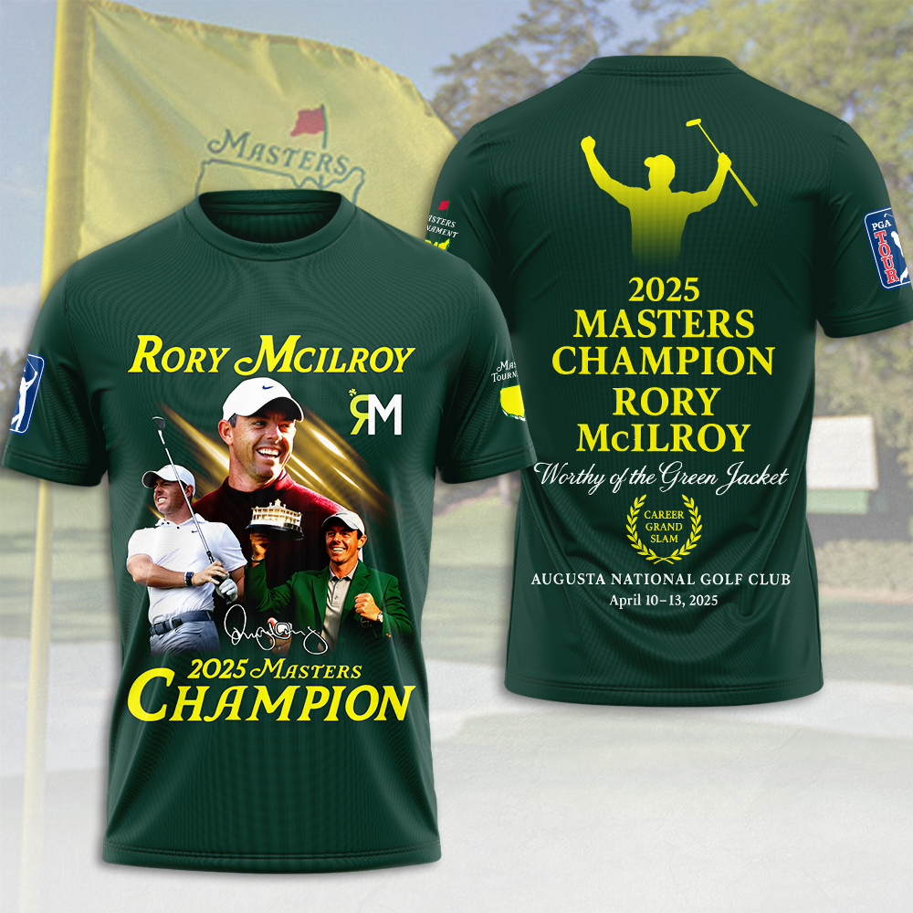 Masters Tournament X Rory Mcilroy 3D T-Shirt Golf And Gifts Oregontrailrvpk Shirt