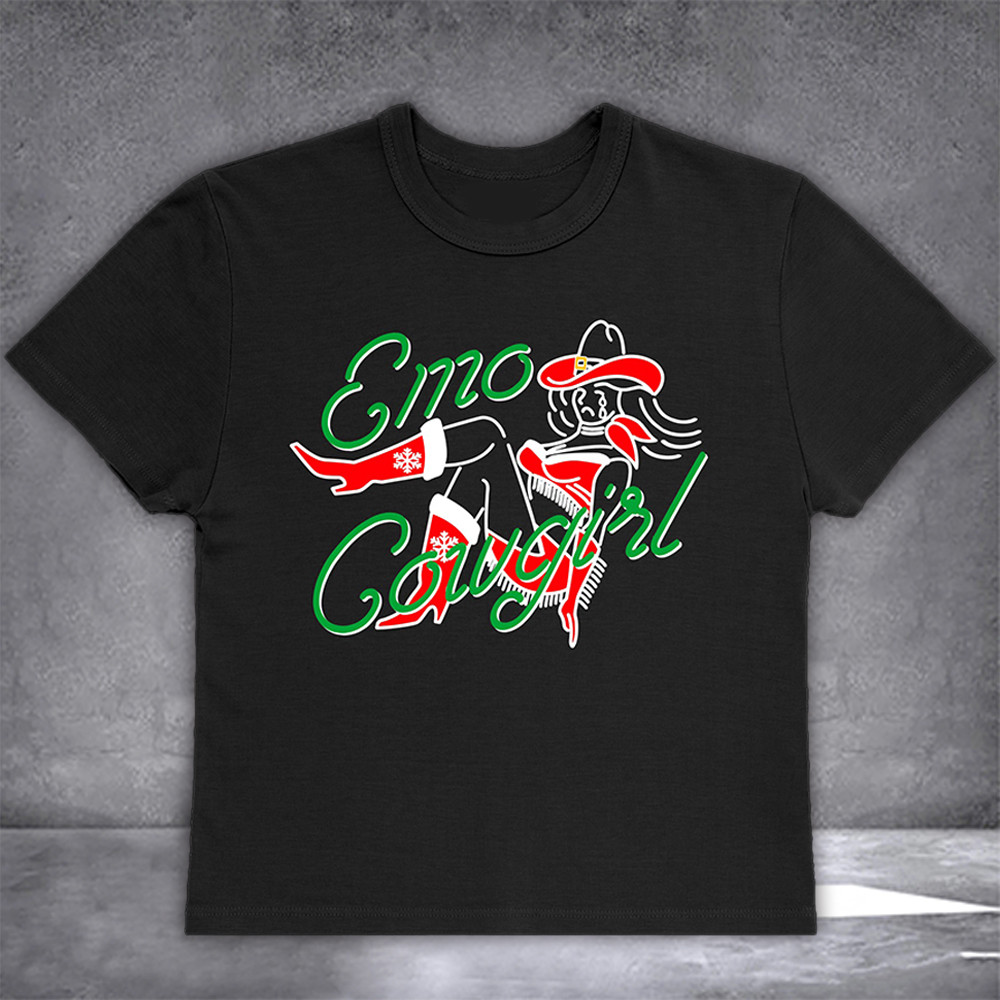 Megan Moroney Merch Emo Cowgirl Holiday Baby Tee Shirt For Her Oregontrailrvpk Shirt