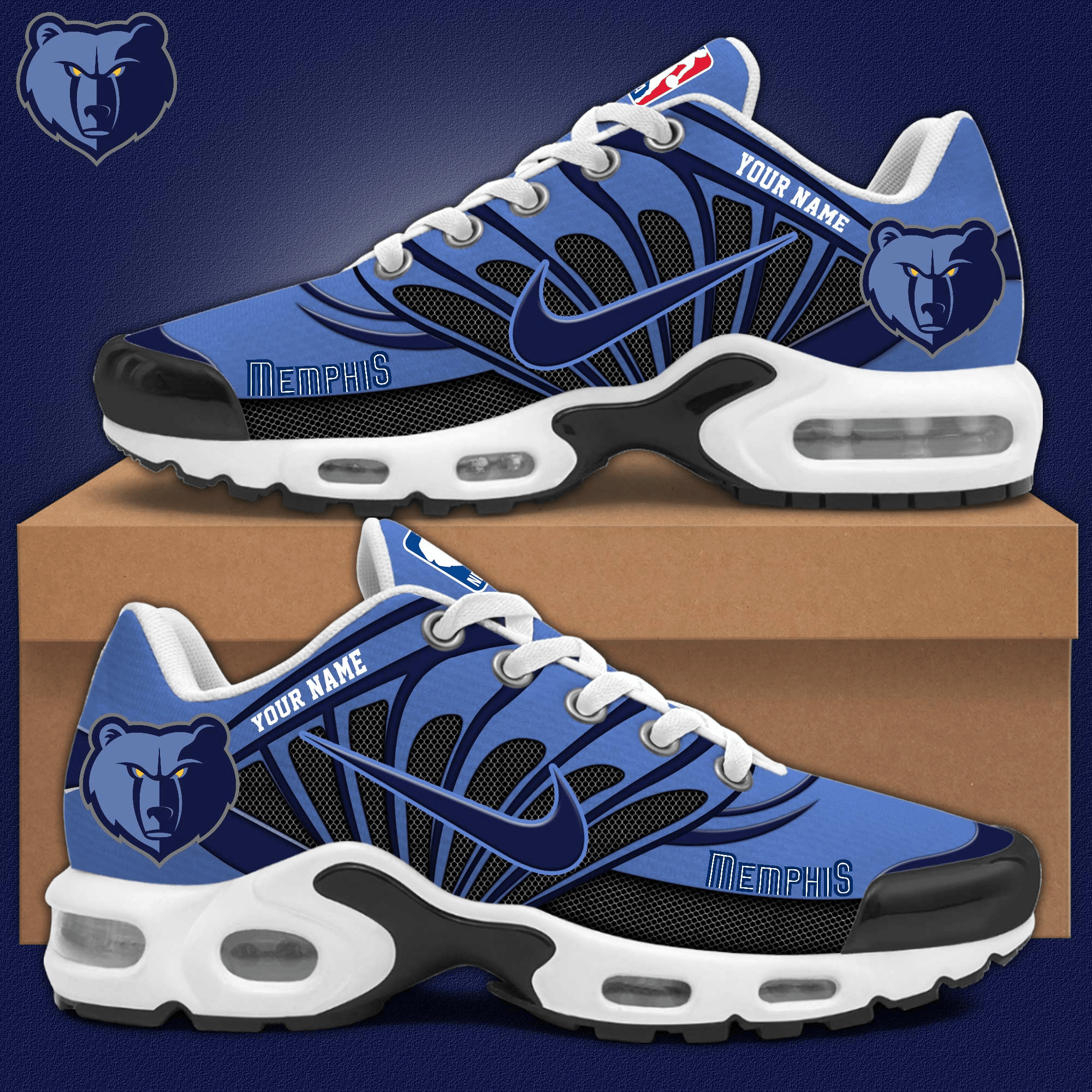 Memphis Grizzlies Air Max Plus Shoes Sneakers For Men And Women