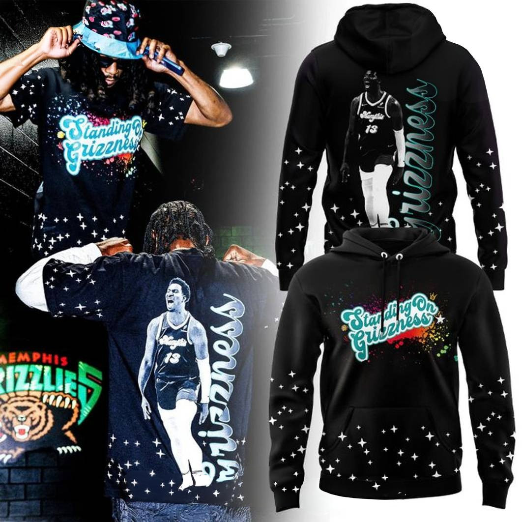 Memphis Grizzlies x 191 Standing on Grizzness Hoodie Basketball
