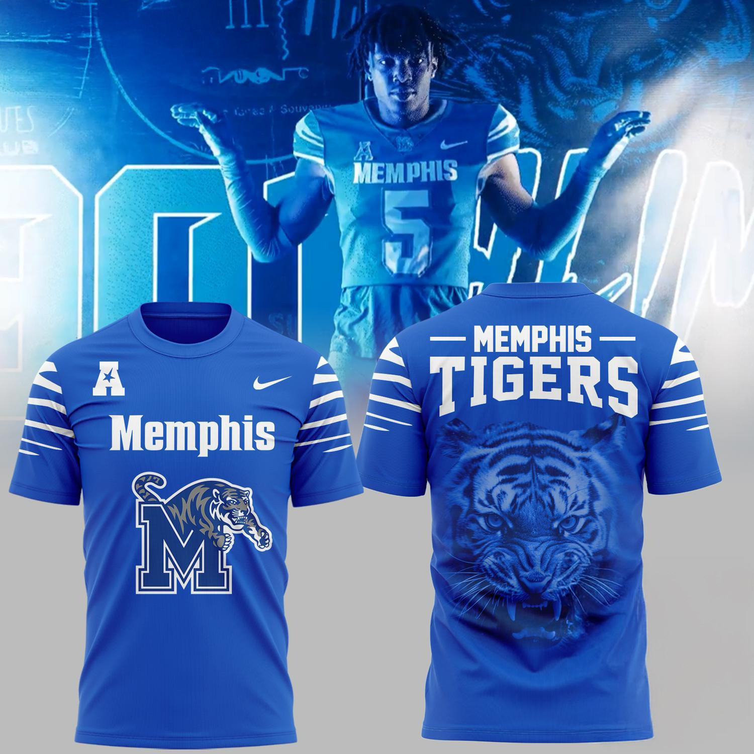 Memphis Tigers Football Logo Team Limited Edition Shirt Best Gift For Football Lovers Oregontrailrvpk Shirt