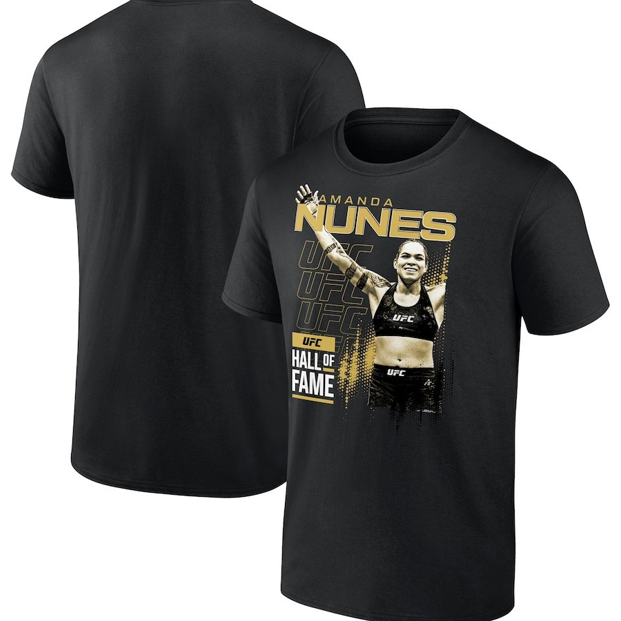 Men's Black Amanda Nunes UFC Hall of Fame T-Shirt Best Gift For Dad Oregontrailrvpk Shirt