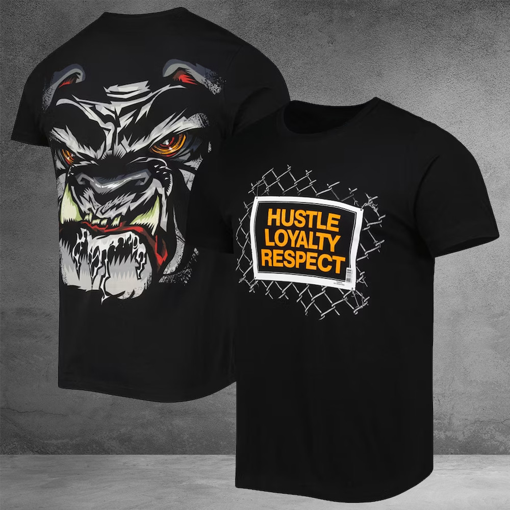 Men's Black John Cena Beware Of Dog Retro T-Shirt Hustle Loyalty Respect John Cena Merch Oregontrailrvpk Shirt