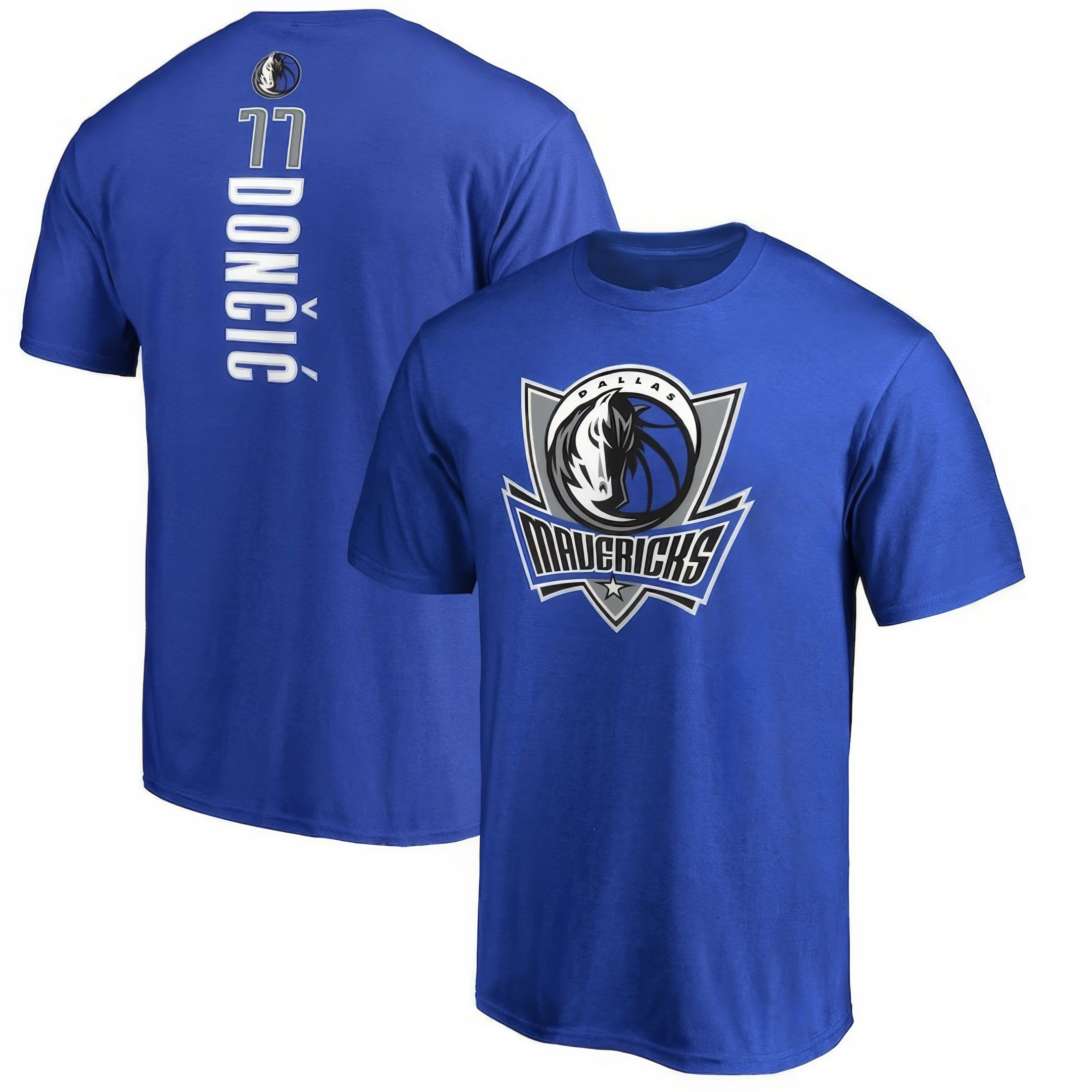 Men's Dallas Mavericks Luka Doncic Royal NBA Draft Backer Name & Number T-Shirt Gift For Luka Fans Oregontrailrvpk Shirt