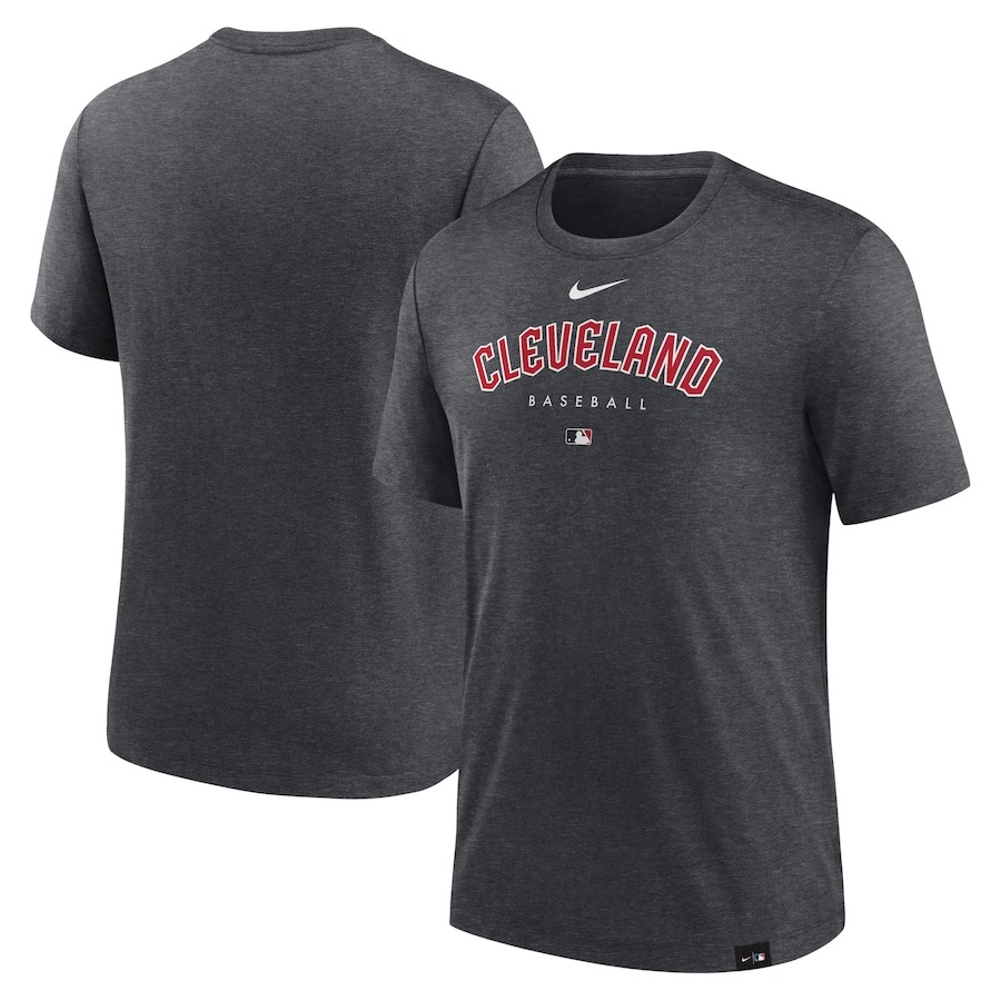 Men's Heather Charcoal Collection Early Work Tri-Blend Performance T-Shirt Gift For Baseball Lover Oregontrailrvpk Shirt
