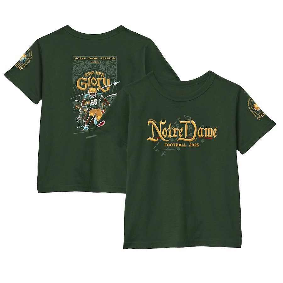 Men's League Dark Green Notre Dame The Shirt 2025 Fighting Irish T-Shirt Oregontrailrvpk Shirt
