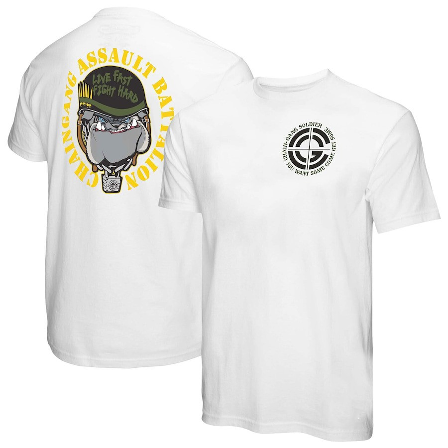 Men's White John Cena WrestleMania There And Back Bulldog T-Shirt Oregontrailrvpk Shirt