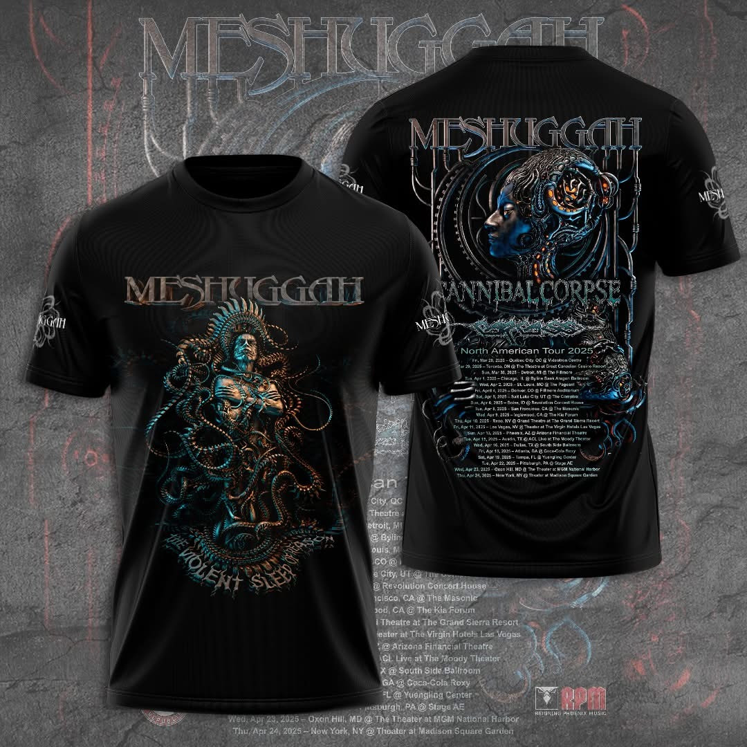 Meshuggah Tour Merch 2025 Shirt Cannibal Corpse North American Band Fan Best Gifts For Him Oregontrailrvpk Shirt