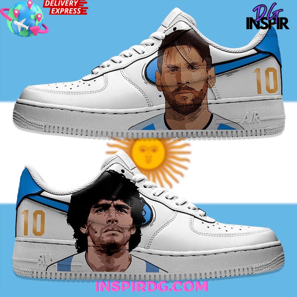 Messi Maradona Argentina Goat Air Force 1