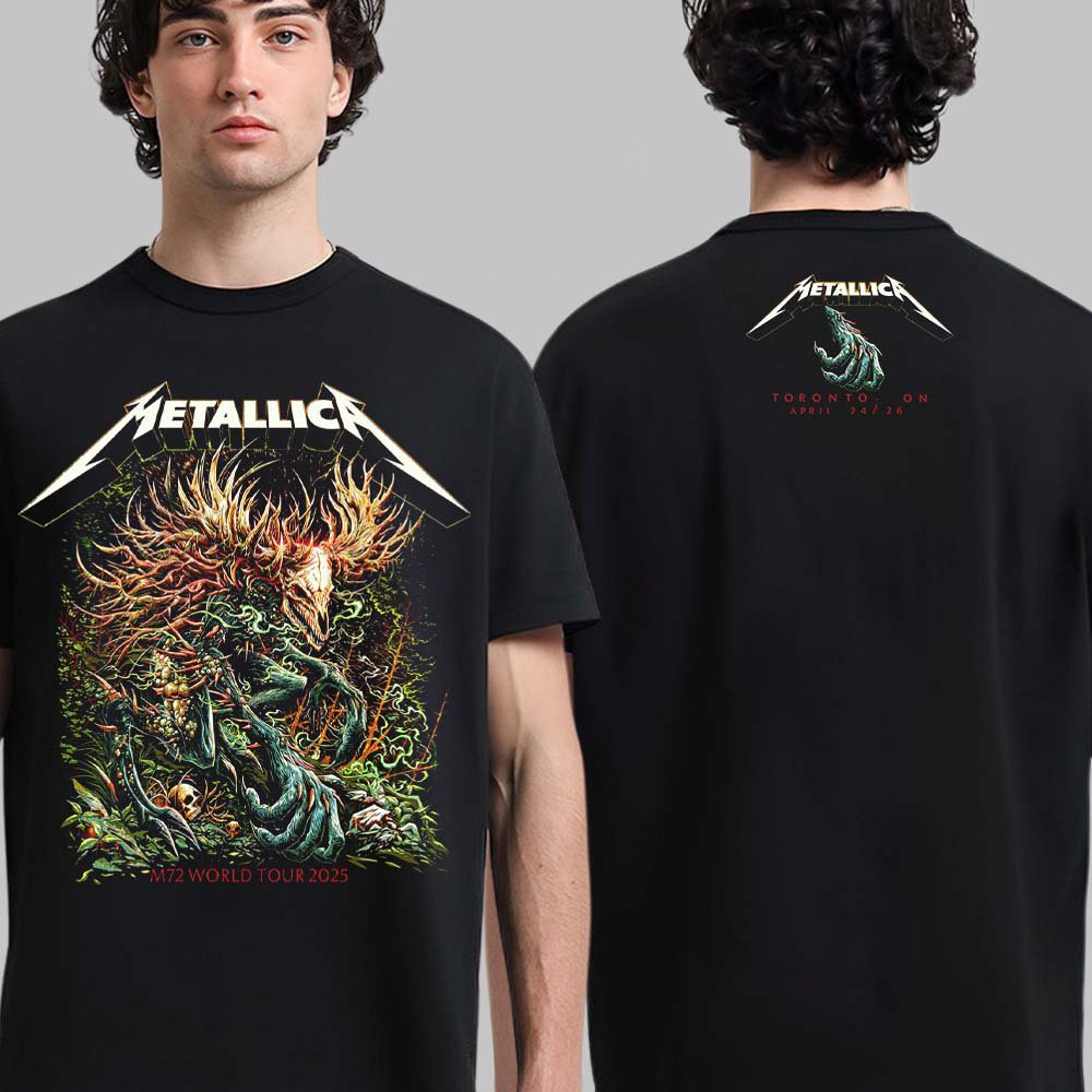 Metallica 2024 M72 World Tour Canada Black T-Shirt Oregontrailrvpk Shirt