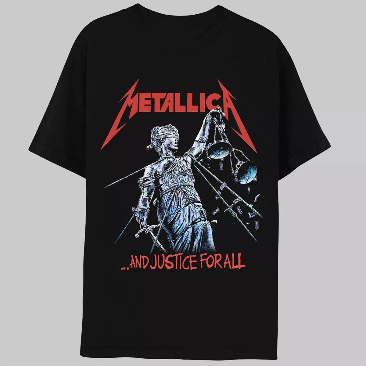 Metallica And Justice For All T-Shirt Tour Merch Gift For Music Lovers Oregontrailrvpk Shirt