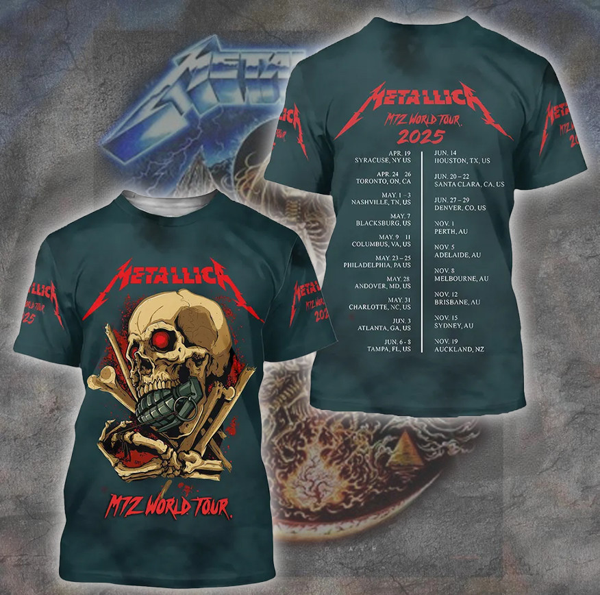 Metallica M72 World Tour 2025 T-shirt Best Oregontrailrvpk Shirt