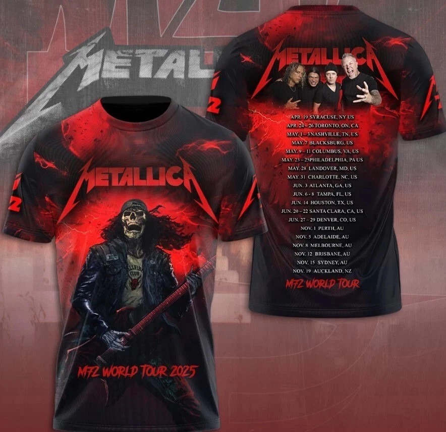 Metallica M72 World Tour 2025 T-Shirt Music Lovers Gifts For Husband Oregontrailrvpk Shirt