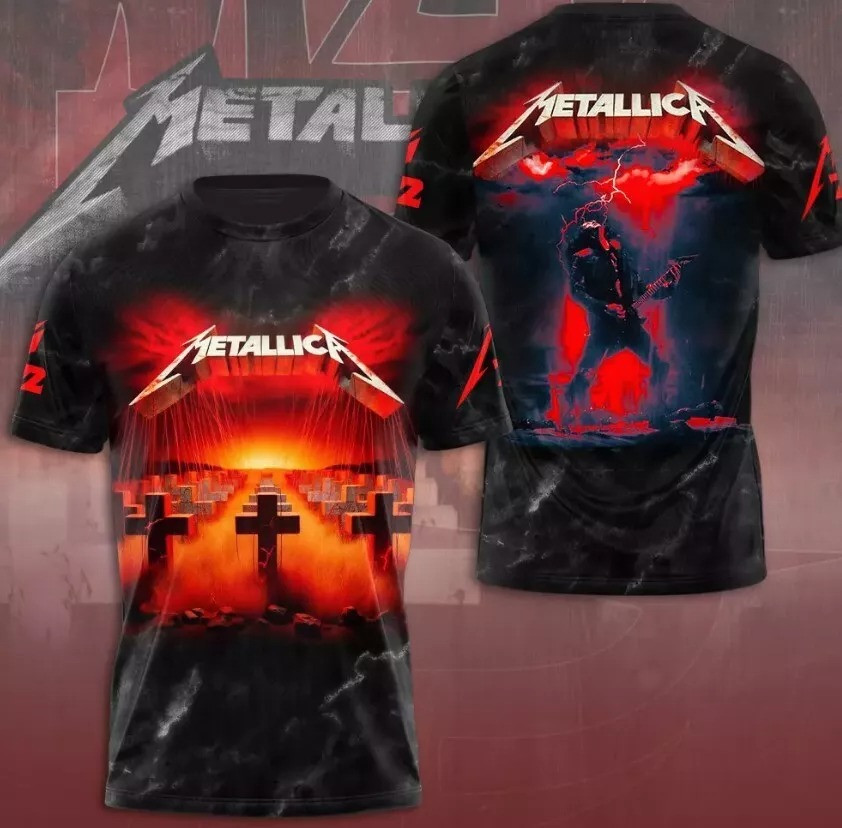 Metallica M72 World Tour Date 2025 3D Shirt Gift Fan Men Women Oregontrailrvpk Shirt