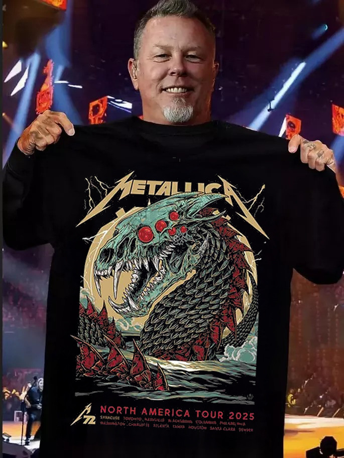 Metallica Merch Shirtyracuse North America Tour 2025 Seppuku Unisex T-Shirt Rock Fan Merch Oregontrailrvpk Shirt