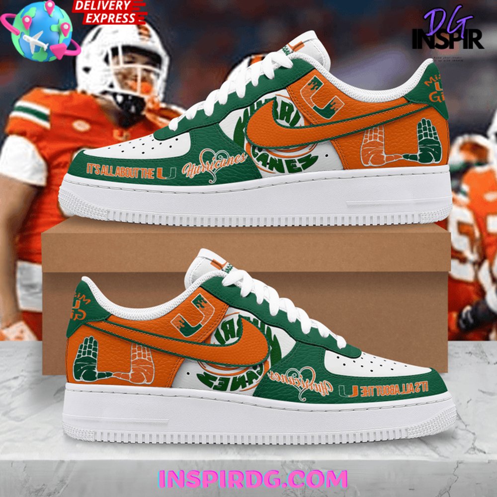 Miami Hurricanes Limited Edition Air Force 1