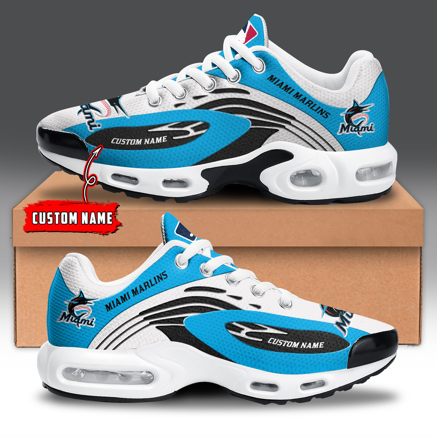 Miami Marlins Air Max Plus Shoes Sneakers For Men And Women