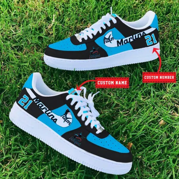 Miami Marlins MLB Air Low-Top Sneakers Shoes For Men And Women