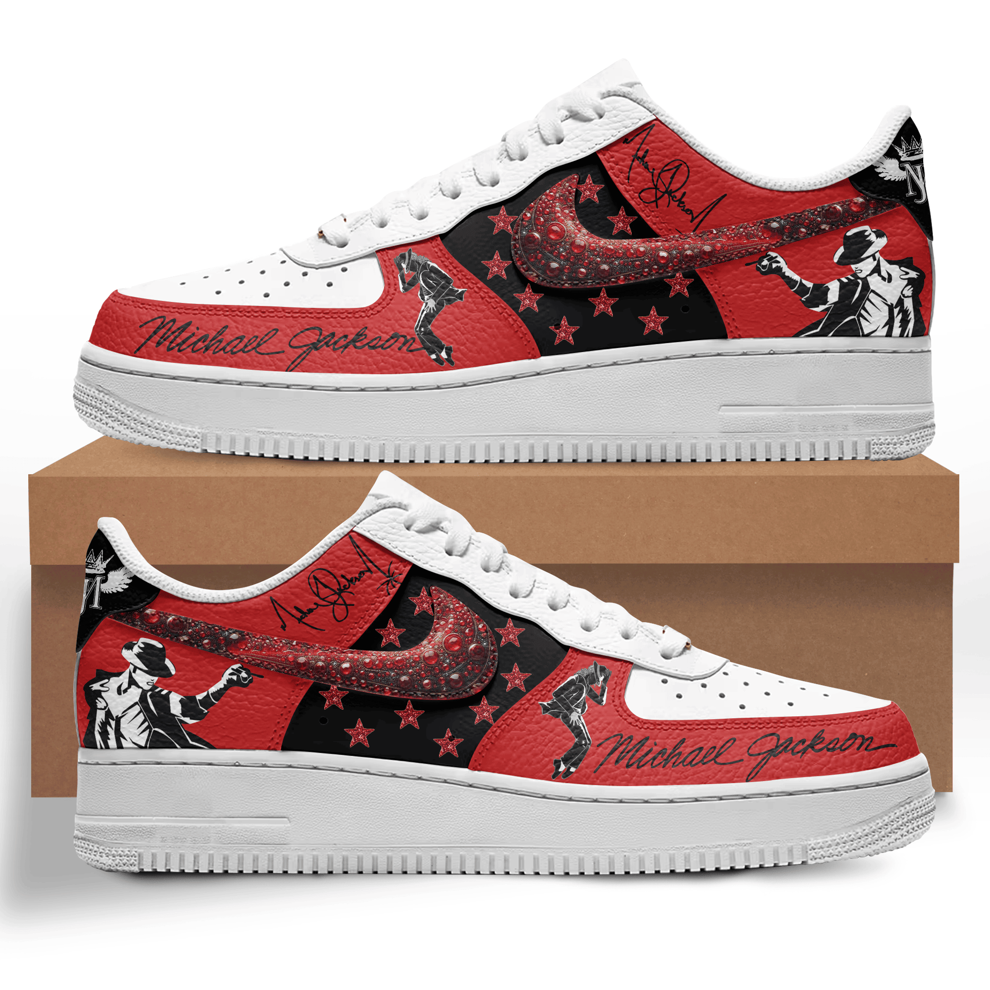 Micheal Jackson Air Low-Top Sneakers Shoes For Men And Women