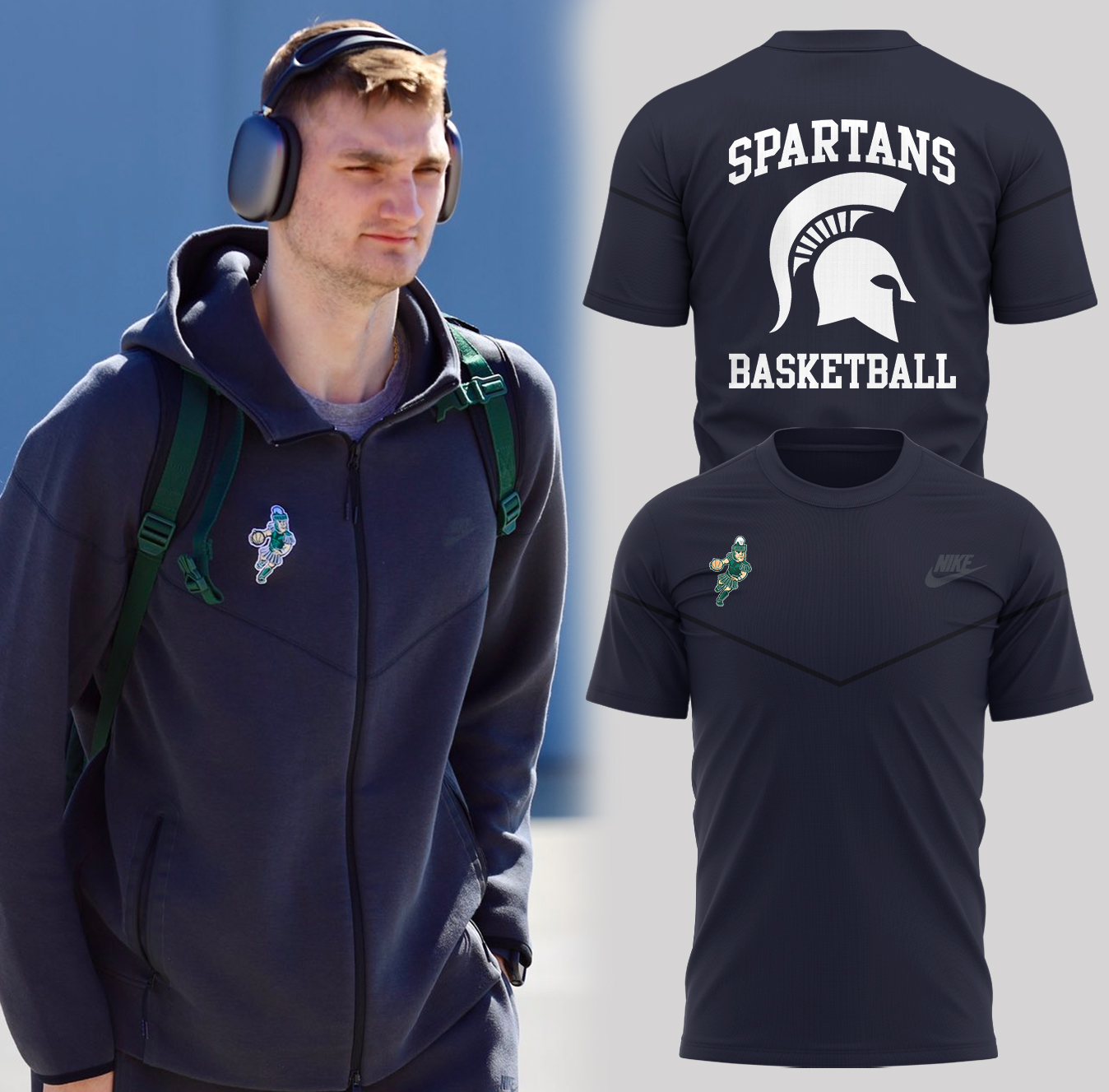 Michigan State Men's Basketball T-Shirt Best Basketball Gifts Oregontrailrvpk Shirt