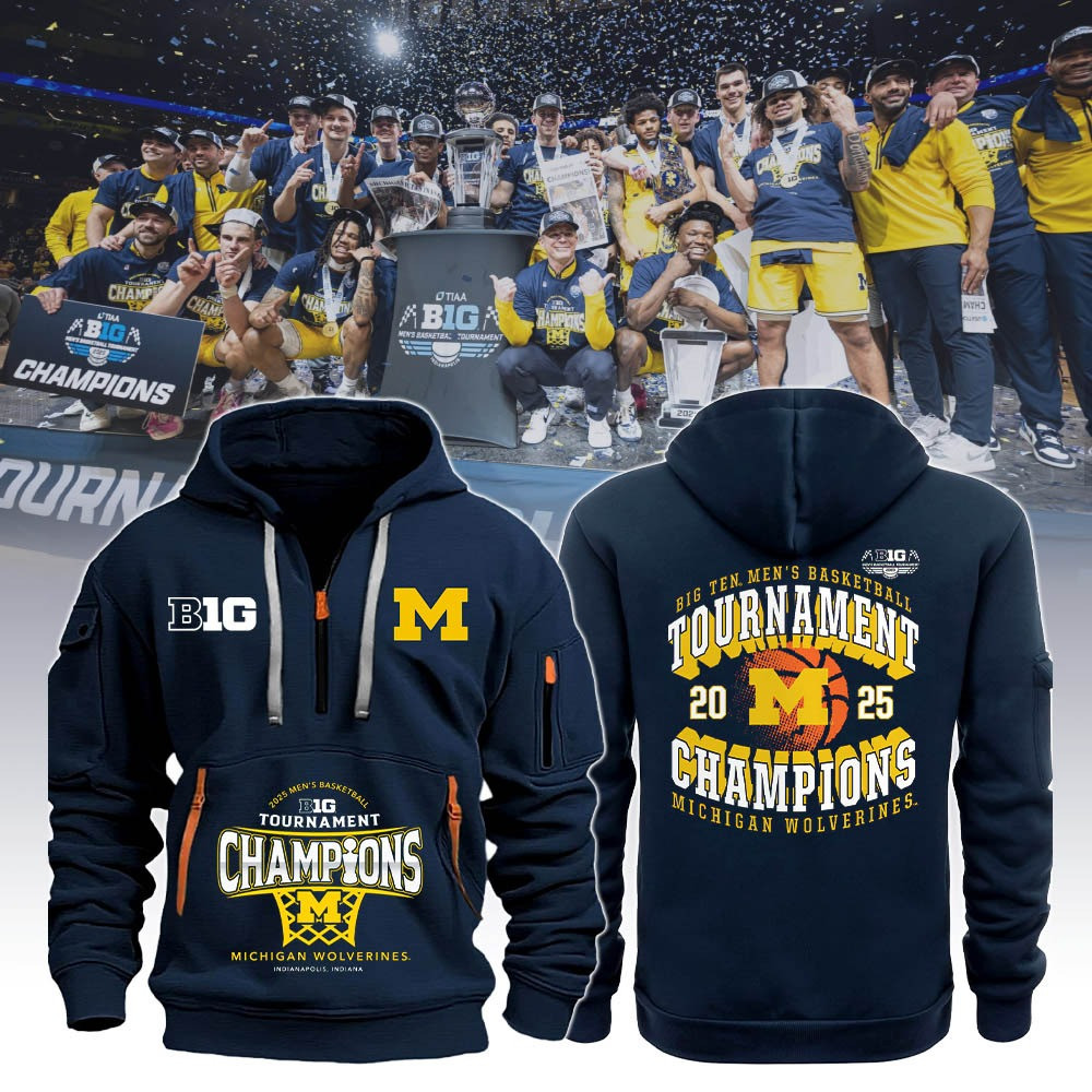 Michigan Wolverines Big Ten Champions 2025 Shirt Men's Basketball Championship Fan